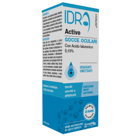 GOCCE OCULARI STERILENS IDRA ACTIVE 10 ML CON ACIDO IALURONICO 0,15% GOCCE OCULARI STERILENS IDRA ACTIVE 10 ML CON ACIDO IALURONICO 0,15%