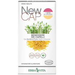 Confezione da 30 compresse di NewCap Krinotablets Integratore Per La Bellezza e La Salute Dei Capelli.