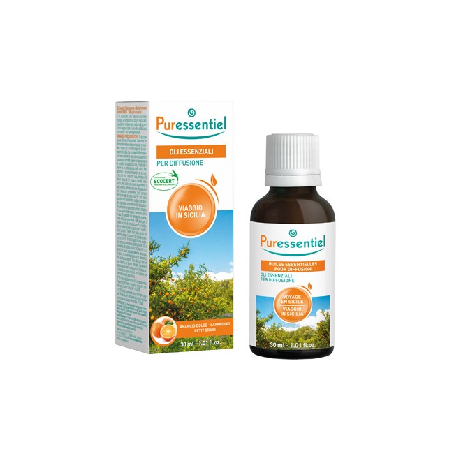 PURESSENTIEL MISCELA DIFFUSIONE VIAGGIO SICILIA 30 ML PURESSENTIEL MISCELA DIFFUSIONE VIAGGIO SICILIA 30 ML