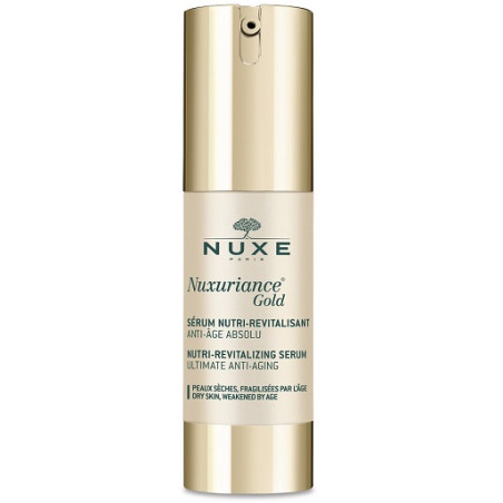 Flacone da 30 ml di Nuxe Nuxuriance Gold Serum