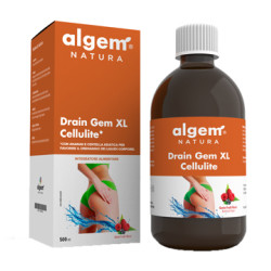 Flacone da 500 ml di DraiGem XL Cellulite, integratore ad azione diuretica.