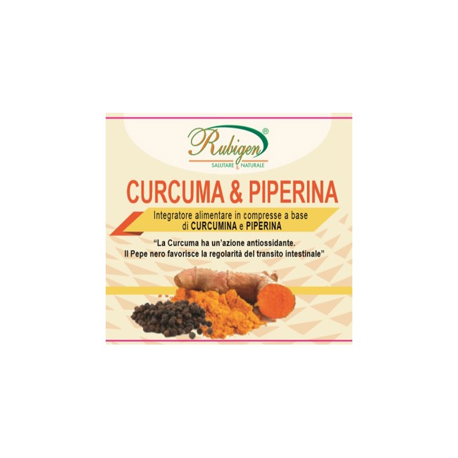 CURCUMA & PIPERINA RUBIGEN 120 COMPRESSE DA 500 MG CURCUMA & PIPERINA RUBIGEN 120 COMPRESSE DA 500 MG