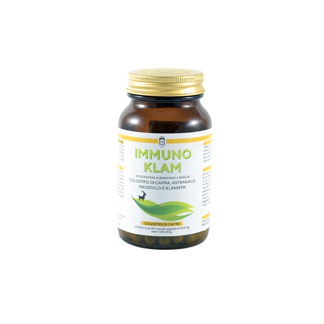 IMMUNO KLAM COLOSTRO DI CAPRA KLAMATH 60 CAPSULE VEGETALI IMMUNO KLAM COLOSTRO DI CAPRA KLAMATH 60 CAPSULE VEGETALI