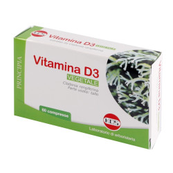 Confezione da 60 compresse di Kos Vitamina D3, integratore per la salute di ossa, denti e muscoli.