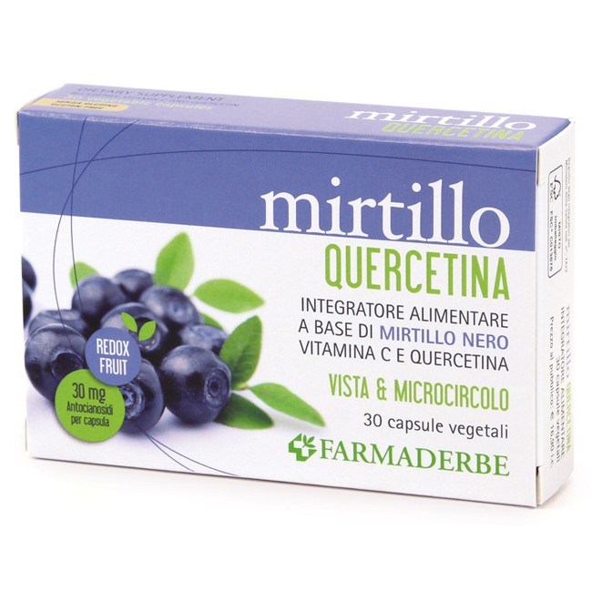 MIRTILLO QUERCETINA 30 CAPSULE MIRTILLO QUERCETINA 30 CAPSULE