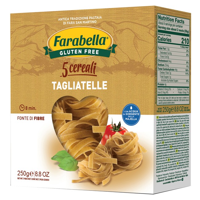 FARABELLA TAGLIATELLE AI 5 CEREALI 250 G FARABELLA TAGLIATELLE AI 5 CEREALI 250 G