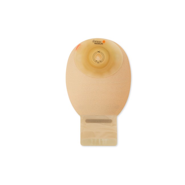 SACCA ILEOSTOMIA DANSAC NOVALIFE 1 SOFT CONVEX FONDO APERTO MONOPEZZO MAXI 15-24 MM NON STERILE 10 PEZZI