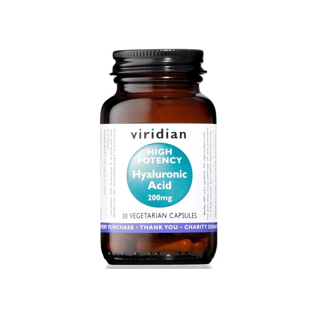 VIRIDIAN HYALURONIC ACID HIGH POTENCY 30 CAPSULE VIRIDIAN ACIDO IALURONICO ALTA CONCENTRAZIONE VIRIDIAN HYALURONIC ACID HIGH POTENCY 30 CAPSULE VIRIDIAN ACIDO IALURONICO ALTA CONCENTRAZIONE