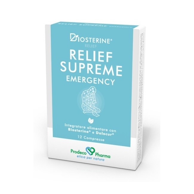 BIOSTERINE RELIEF SUPREME EMERGENCY 12 COMPRESSE BIOSTERINE RELIEF SUPREME EMERGENCY 12 COMPRESSE