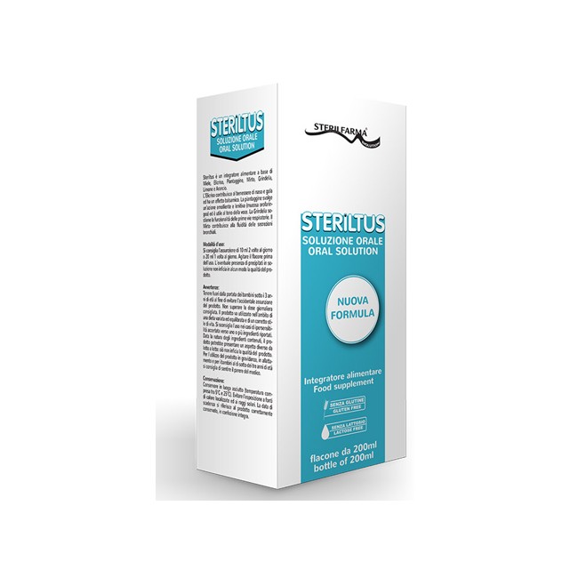 STERILTUS SOLUZIONE ORALE 200 ML NUOVA FORMULA STERILTUS SOLUZIONE ORALE 200 ML NUOVA FORMULA