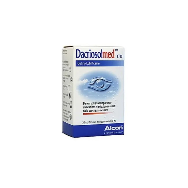DACRIOSOLMED UD COLLIRIO LUBRIFICANTE 30 FLACONCINI MONODOSE 0,4 ML DACRIOSOLMED UD COLLIRIO LUBRIFICANTE 30 FLACONCINI MONODOSE 0,4 ML