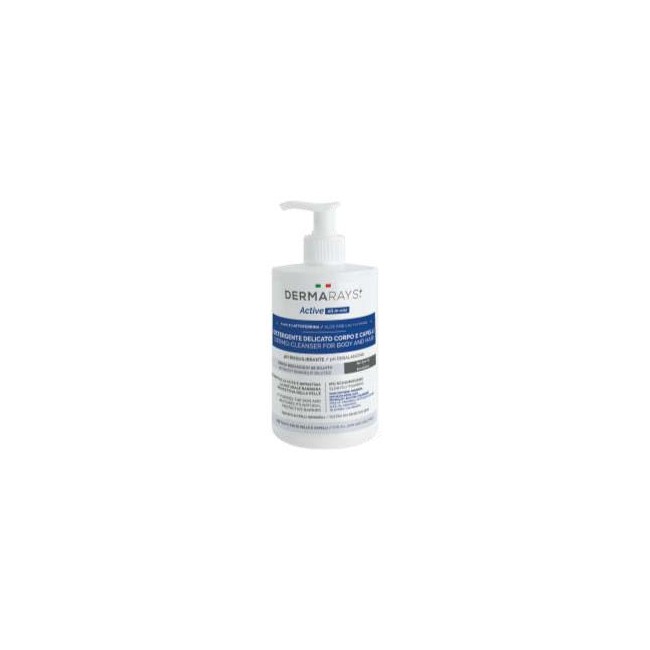 DERMARAYS ACTIVE ALL IN ONE DETERGENTE DELICATO CORPO E CAPELLI 500 ML DERMARAYS ACTIVE ALL IN ONE DETERGENTE DELICATO CORPO E CAPELLI 500 ML
