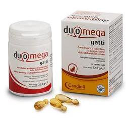 Confezione da 30 capsule di Duomega Gatti, mangime complementare ricco di omega 3.