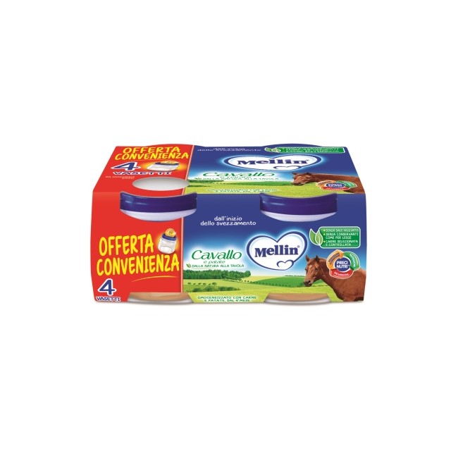 MELLIN OMOGENEIZZATO CAVALLO 4 X 80 G