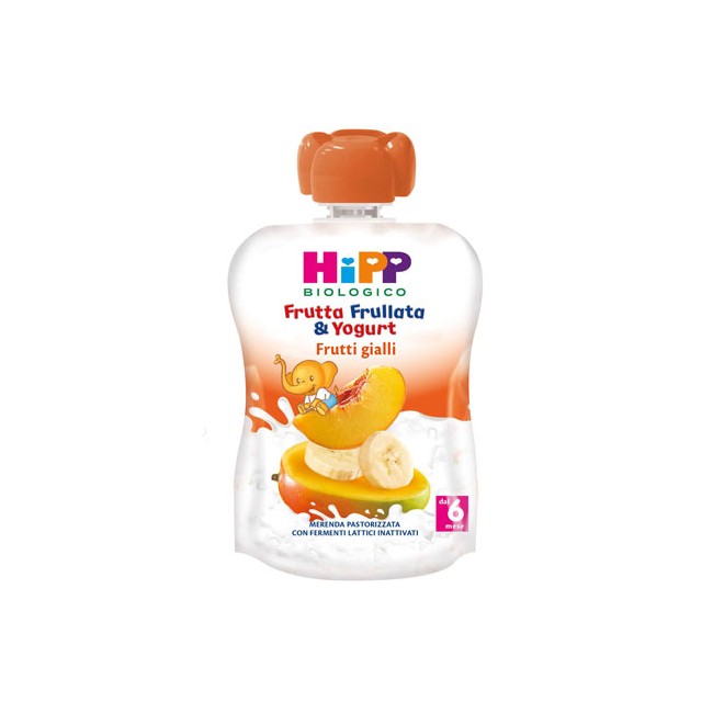 HIPP BIO FRUTTA FRULLATA YOGURT FRUTTI GIALLI 90 G HIPP BIO FRUTTA FRULLATA YOGURT FRUTTI GIALLI 90 G