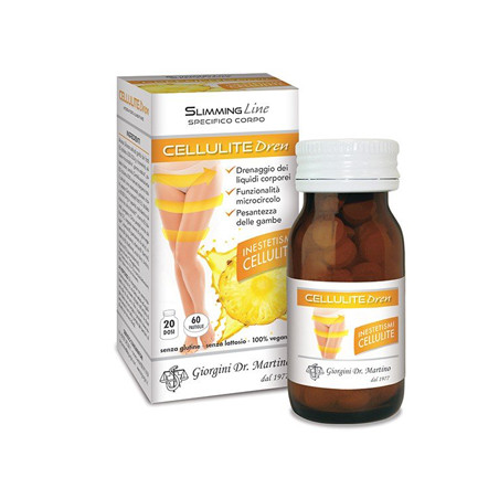Flacone da 60 pastiglie di Cellulite Dren, integratore per cellulite e circolazione linfatica.