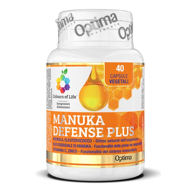 COLOURS OF LIFE MANUKA DEFENSE PLUS 40 CAPSULE VEGETALI 495 MG COLOURS OF LIFE MANUKA DEFENSE PLUS 40 CAPSULE VEGETALI 495 MG