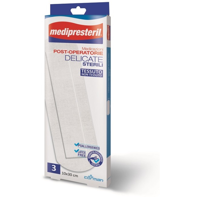 MEDIPRESTERIL MEDICAZIONI POST OPERATORIE DELICATE 10 X 30 3 PEZZI MEDIPRESTERIL MEDICAZIONI POST OPERATORIE DELICATE 10 X 30 3 PEZZI