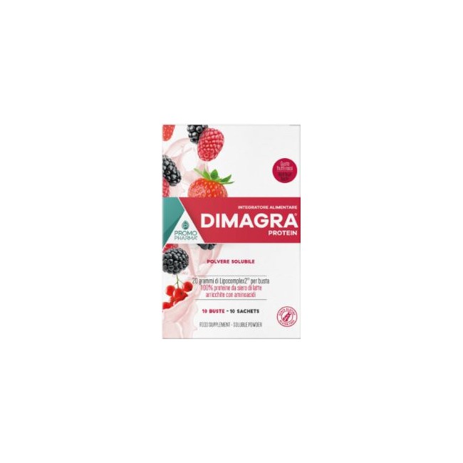 DIMAGRA PROTEIN RED FRUIT 10 BUSTE DIMAGRA PROTEIN RED FRUIT 10 BUSTE