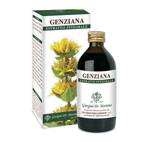 Genziana Estratto Integrale 200 Ml Genziana Estratto Integrale 200 Ml