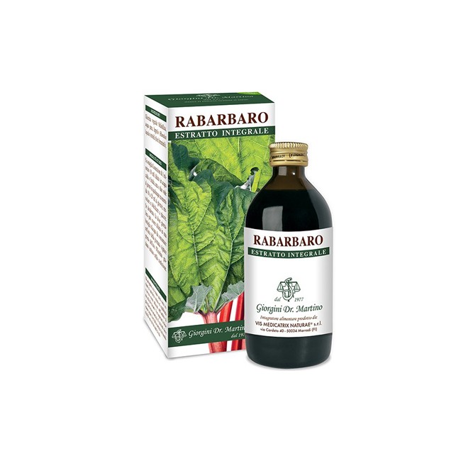 RABARBARO ESTRATTO INTEGRALE 200 ML RABARBARO ESTRATTO INTEGRALE 200 ML