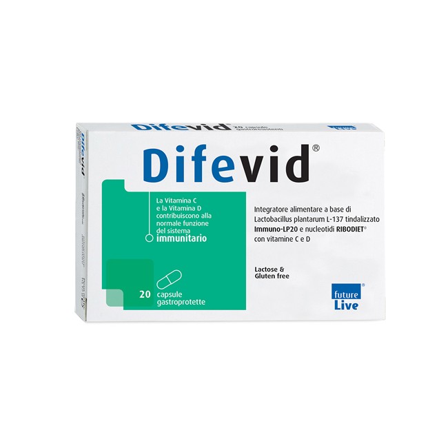DIFEVID 20 CAPSULE GASTROPROTETTE DIFEVID 20 CAPSULE GASTROPROTETTE