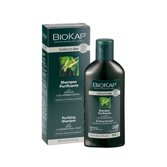BIOKAP BELLEZZA BIO SHAMPOO PURIFICANTE COSMOS ECOCERT 200 ML BIOSLINE BIOKAP BELLEZZA BIO SHAMPOO PURIFICANTE COSMOS ECOCERT 200 ML BIOSLINE