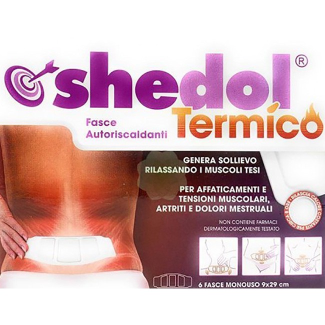 Cerotto Autoriscaldante Shedol Termico 6 Pezzi Cerotto Autoriscaldante Shedol Termico 6 Pezzi