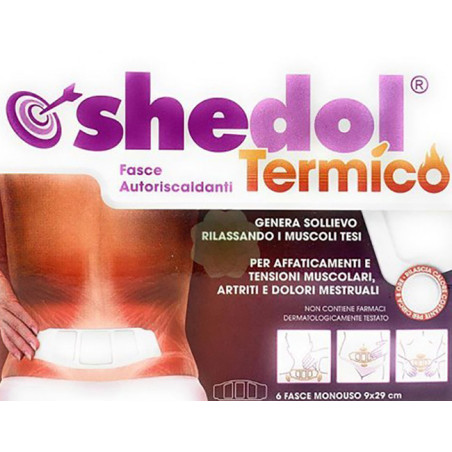 Cerotto Autoriscaldante Shedol Termico 6 Pezzi Cerotto Autoriscaldante Shedol Termico 6 Pezzi