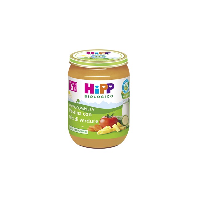 HiPP Biologico Pappa Pronta Pastina Con Tris Di Verdure 190g HiPP Biologico Pappa Pronta Pastina Con Tris Di Verdure 190g