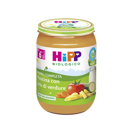 HiPP Biologico Pappa Pronta Pastina Con Tris Di Verdure 190g HiPP Biologico Pappa Pronta Pastina Con Tris Di Verdure 190g