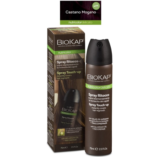BIOS LINE BIOKAP NUTRICOLOR DELICATO SPRAY RITOCCO CASTANO MOGANO 75 ML BIOS LINE BIOKAP NUTRICOLOR DELICATO SPRAY RITOCCO CASTANO MOGANO 75 ML