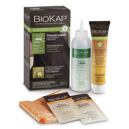 BIOS LINE BIOKAP NUTRICOLOR DELICATO RAPID TINTA 5,0 CASTANO CHIARO NATURALE 135 ML BIOS LINE BIOKAP NUTRICOLOR DELICATO RAPID TINTA 5,0 CASTANO CHIARO NATURALE 135 ML