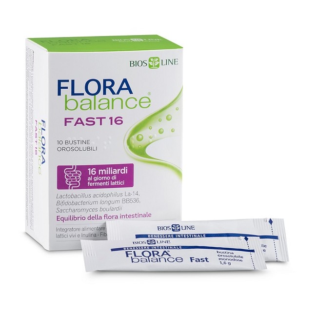 BIOSLINE FLORABALANCE FAST 10 BUSTINE OROSOLUBILI BIOSLINE FLORABALANCE FAST 10 BUSTINE OROSOLUBILI
