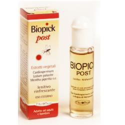 Flacone da 10 ml di Biopick Post Roll On per il trattamento delle punture di zanzare.