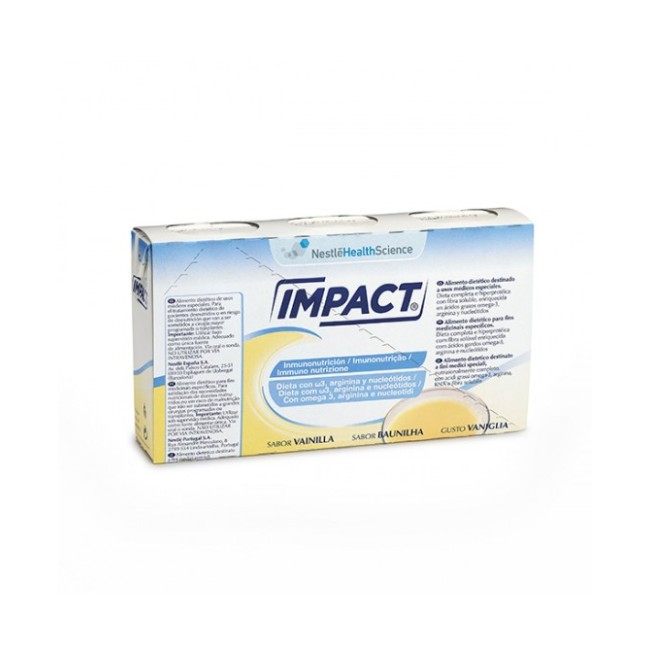 Nestlé Impact Oral Integratore Alimentare Gusto Vaniglia 3x237ml Nestlé Impact Oral Integratore Alimentare Gusto Vaniglia 3x237ml