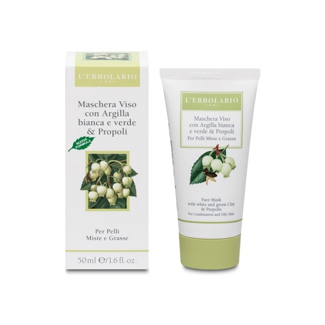 MASCHERA VISO ALL'ARGILLA E ALLA PROPOLI 50 ML MASCHERA VISO ALL'ARGILLA E ALLA PROPOLI 50 ML