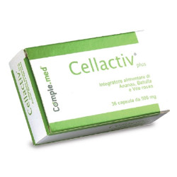 Confezione da 36 capsule di Cellactiv Plus, integratore per contrastare la cellulite.