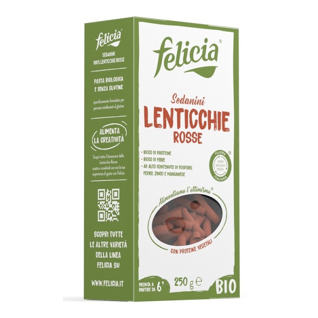 FELICIA BIO SEDANINI LENTICCHIE ROSSE 250 G FELICIA BIO SEDANINI LENTICCHIE ROSSE 250 G