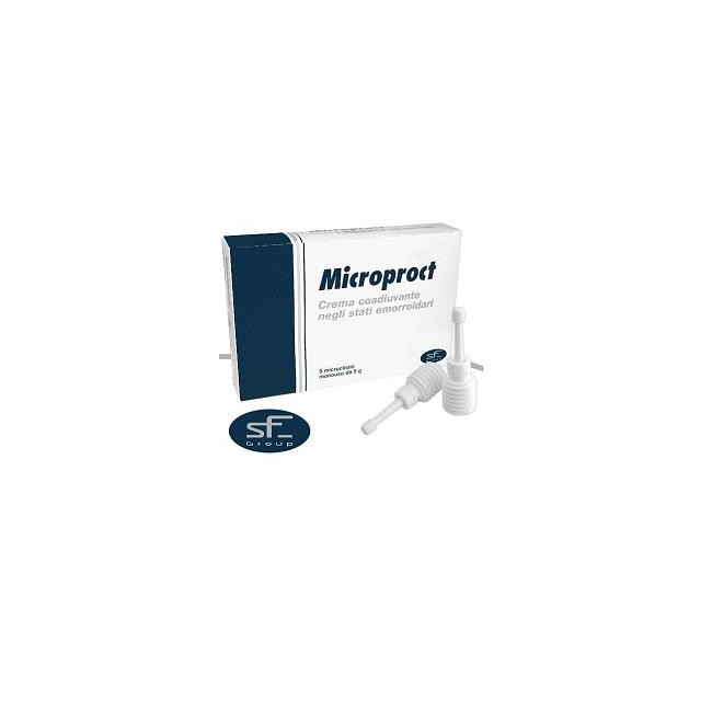 CREMA RETTALE MICROPROCT IN MICROCLISMI COADIUVANTE NEGLI STATI EMORROIDARI 6 PEZZI DA 8 G CREMA RETTALE MICROPROCT IN MICROCLISMI COADIUVANTE NEGLI STATI EMORROIDARI 6 PEZZI DA 8 G