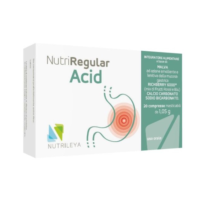 NUTRIREGULAR ACID 20 COMPRESSE MASTICABILI NUTRIREGULAR ACID 20 COMPRESSE MASTICABILI