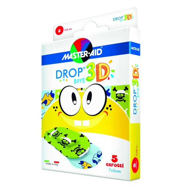 CEROTTO MASTER-AID DROP3D BOYS 7X5 5 PEZZI CEROTTO MASTER-AID DROP3D BOYS 7X5 5 PEZZI
