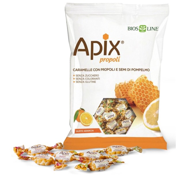 APIX PROPOLI CARAMELLA ARANCIA 50 G BIOSLINE APIX PROPOLI CARAMELLA ARANCIA 50 G BIOSLINE