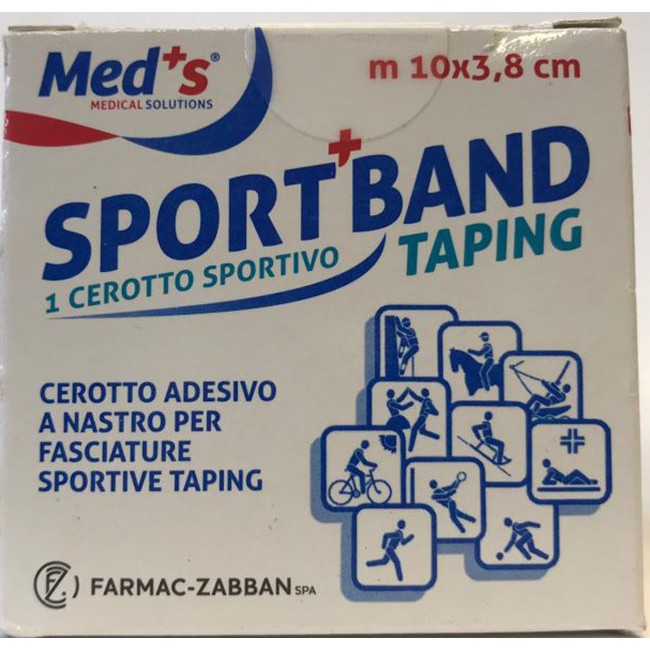 Cerotto Meds Tela Bianca Sportivo 1000x3,8 Cm Cerotto Meds Tela Bianca Sportivo 1000x3,8 Cm