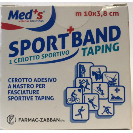 Cerotto Meds Tela Bianca Sportivo 1000x3,8 Cm Cerotto Meds Tela Bianca Sportivo 1000x3,8 Cm