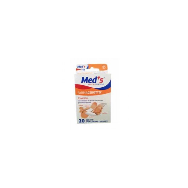 CEROTTO MEDS STRIPS POLIURETANO IPOALLERGENICO CLASSICO ASSORTITI 20 PEZZI CEROTTO MEDS STRIPS POLIURETANO IPOALLERGENICO CLASSICO ASSORTITI 20 PEZZI