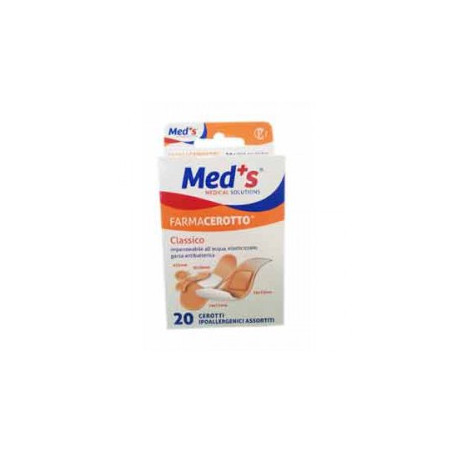 CEROTTO MEDS STRIPS POLIURETANO IPOALLERGENICO CLASSICO ASSORTITI 20 PEZZI