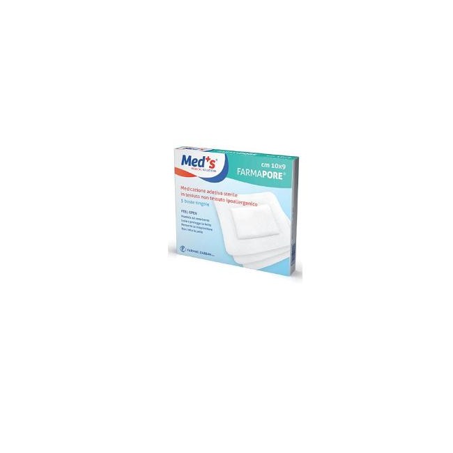 MEDS PORE MEDICAZIONE ADESIVA 10X9 CM 5 PEZZI MEDS PORE MEDICAZIONE ADESIVA 10X9 CM 5 PEZZI