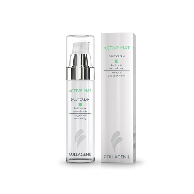 COLLAGENIL ACTIVE MAT DAILY CREAM SEBOREGOLATRICE/PURIFICANTE PER LA PELLE DEL VISO FLACONE 50 ML COLLAGENIL ACTIVE MAT DAILY CREAM SEBOREGOLATRICE/PURIFICANTE PER LA PELLE DEL VISO FLACONE 50 ML