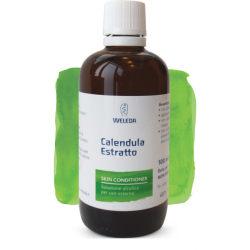 Flacone da 100 ml di Weleda Estratto Di Calendula per pelle secca e irritata.
